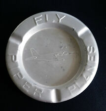 Piper Aircraft Aschenbecher fünfziger Jahre Fly Piper planes Aluminium