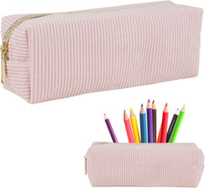 Mäppchen Cord-Stoff, Federmappe Schreibwaren, Mäppchen Aesthetic Schulsachen, Sc