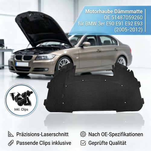 Motorhaubendämmung für bmw - motorhaubendämmung,