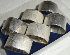 Serviettenringe / 6 Stück / silber / Metall / neuwertig / in Originalverpackung