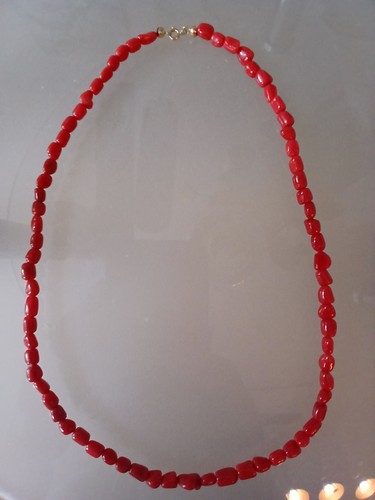 Rote koralle haslkette - rote,