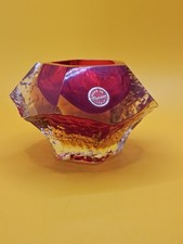 Murano Schale Made In Italy Rot Gelb Orange Glas