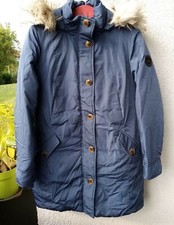 Sreet One Outerwear Daunen Winterjacke /Mantel, blau mit Kapuze, super Zustand