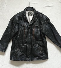 Schwarze Echt Lederjacke