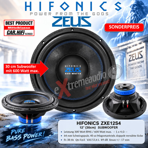 Hifonics zxe12s4 subwoofer - zxe12s4,