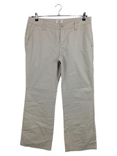 Esprit Damen Jeans Bootcut Hose Gr. 42 Beige Casual