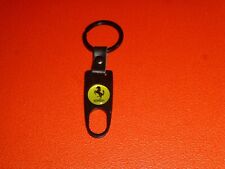 Ferrari Schlüsselanhänger Anhänger schwarz Logo Pferd Cavallino Rampante