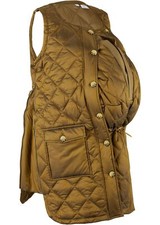 Neu Lange Umstandsweste/Trageweste Gr. 42 Ockergold Damen-Weste Jacke