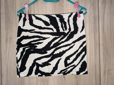 Mini Rock Zebra-Muster Schwarz