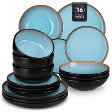 vancasso 12/16-teiliges Steingut Geschirrset Schüssel- & Tellerset Tafelservice