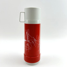 Rotpunkt Thermosflasche Rot | 0,5L VTG Design | Germany | Isolierkanne Retro