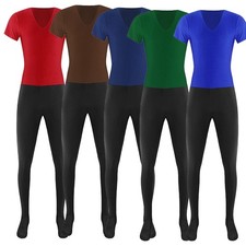 DE Herren Body Overall Kurzarm Bodysuit Einteiler Sport Jumpsuit mit Strumpfhose