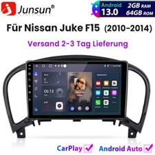 64GB Für Nissan Juke 2010-2014 Carplay Autoradio Android 13 GPS NAVI SAT BT WIFI