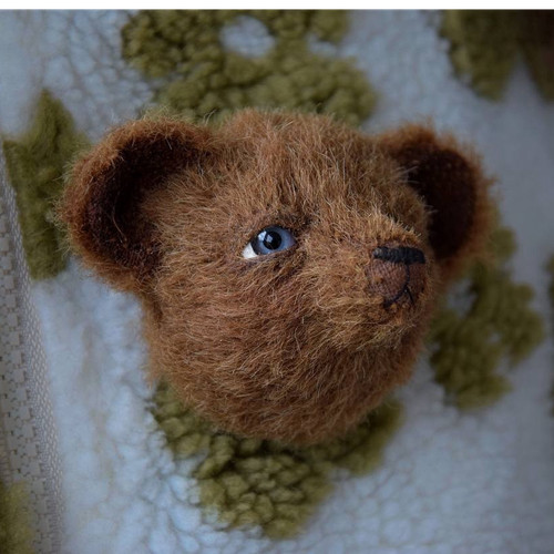 Teddy brosche aus mohair - -, –
