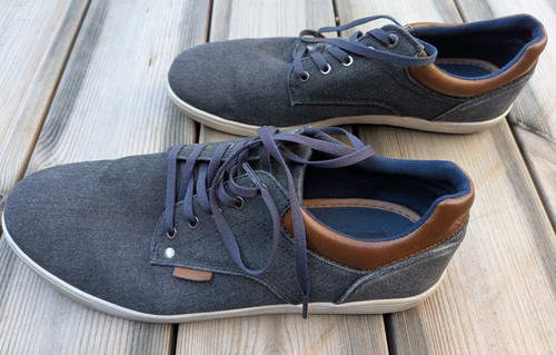 Blaue schnürschuhe sneaker - schnürschuhe,