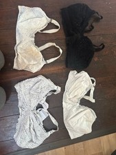 4 still-BHs BH H&M petite fleur 80 E 75 E Schwarz weiß spitze kir