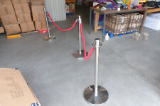 3 x Exklusives "VIP" Personenleitsystem Absperrung Silber- Chrom