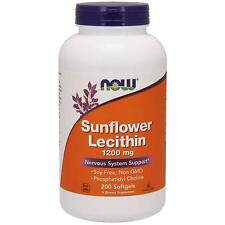 NOW FOODS, SUNFLOWER LECITHIN 1200mg 200 Weichkapseln SUPER PREIS
