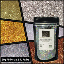 50g Premium Glitter for Paint Zusatz Wand Farbe Glitzer Effekt Additiv  Tapete