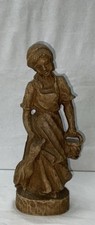 Figur - Holz - Magd - Gans -