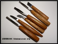 6 Kerbschnitzmesser WINDROSE