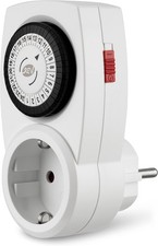 REV Mechanische Zeitschaltuhr Steckdose 48x/Tag 30-Min Intervall 3680W Weiß