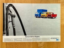 VW T3 LT Sparsam läuft am längsten Oldtimer Original 1982 Vintage Advert Werbung