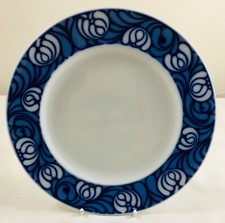 Rosenthal - Tapio Wirkkala ZUSAMMENSETZUNG blaue Rose - 6 x Beilagen / Brotteller 17cm
