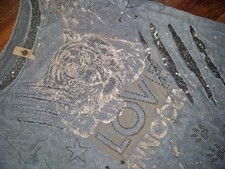 Tredy Langarmshirt Gr.38 Tiger Sweatshirt