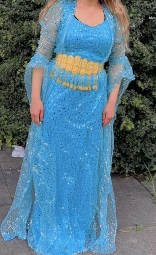 Blau kurdische elegant kleid - elegant,