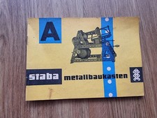TOP DDR Staba Metallbaukasten Anleitungsbuch mit Vorlagen! Ostalgie! RAR!