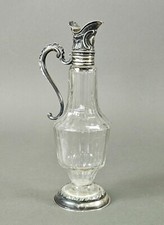 Antike gerippter Kristallglas