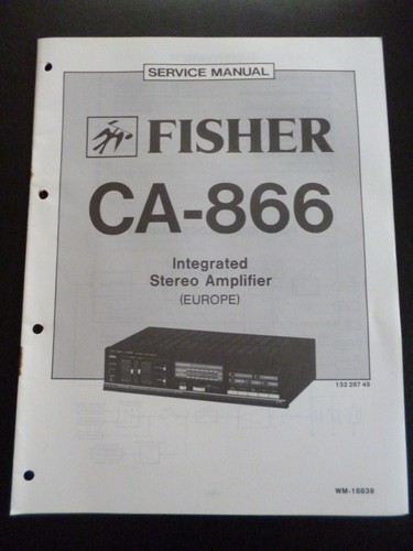 Original service manual fisher - service,