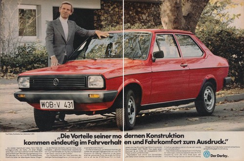 Volkswagen derby reklame - vw,