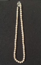 Süsswasser Zuchtperlen Kette Echtperlen 45cm Halskette