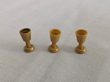 3x LEGO 2343 Kelch Becher Gold