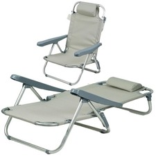 Grau klappbar strand - grau,