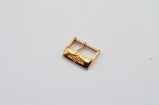 BREITLING LEDER ARMBAND DORNSCHLIESSE 16MM 18K 750 MASSIV GOLD BUCKLE 