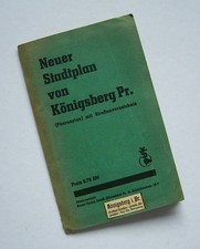 Orig. Stadtplan v. Königsberg i. Ostpreußen um 1934, Pharus-Plan mit Verzeichnis