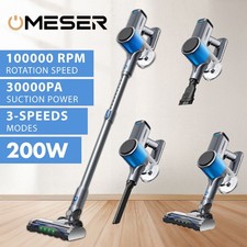 OMESER LED Akku staubsauger Kabellos Handstaubsauger beutellos 30000Pa Tierhaare