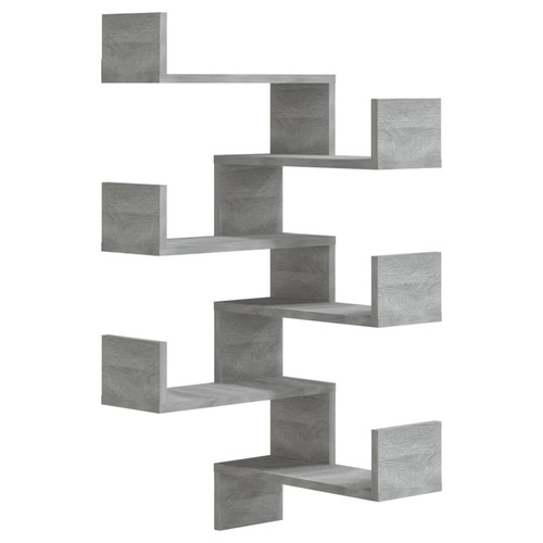 Wandregal eckregal stk grau - wandregal, 2