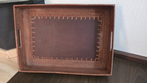 Rattan tablett - tablett, /