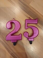 Kerzen 25 Geburtstag Geburtstagskerzen Geburtstagskuchen deko pink