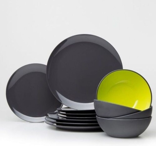 Gimex melamin geschirrset grey - gimex,