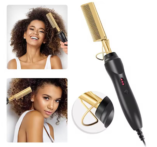 Hair hot comb - comb, straightener
