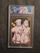EMILIA - RE: ZERO - GRADED CARD 10 - GOLD METAL CARD - 80 OF 100 - SEXY WAIFU