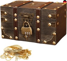 Vintage Holz Schatztruhe