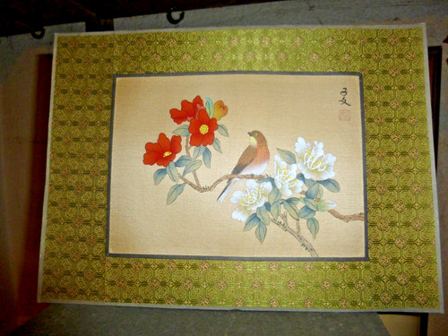 China seidenmalerei signiert - china,