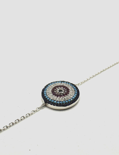 Silver 925 bracelet with trim - silver,