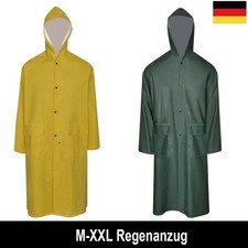 Regenmantel Regenanzug Regenbekleidung Regenjacke mit Kapuze Hochbelastbar Gelb